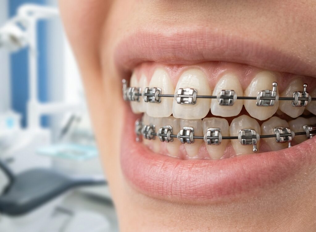 تقويم معدني (Metal Braces)