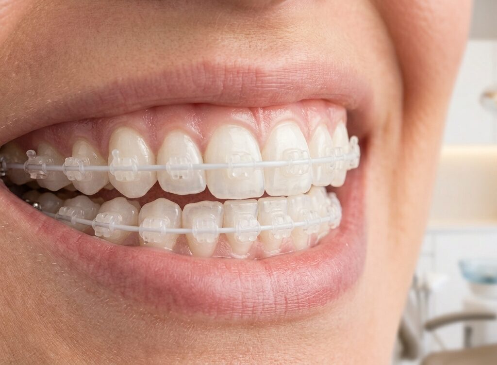 تقويم السيراميك / التقويم الخزفي (Ceramic Braces)